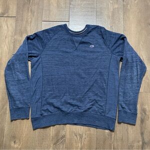 Champion Sweatshirt Men's X-Large Black Pullover Logo Crewneck Cotton Blend